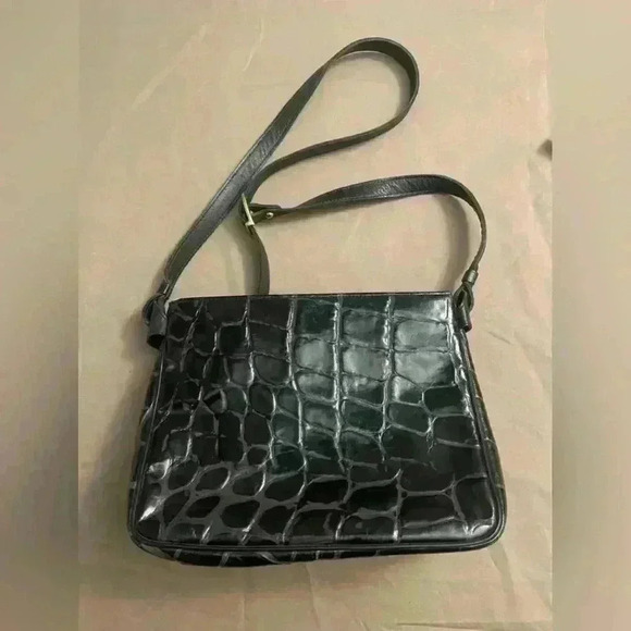 Etienne Aigner Leather Shoulder Bag - Black - One Size - Picture 7 of 17